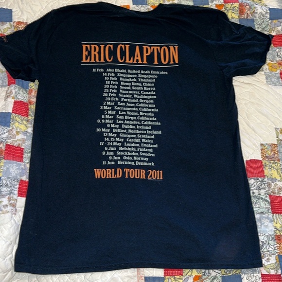Eric Clapton world tour 2011 T-shirt large - Picture 1 of 4